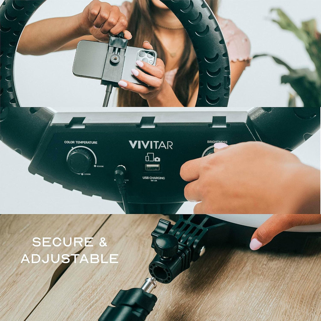 18 Inch LED Ring Light with Stand and Wireless Remote Y186896