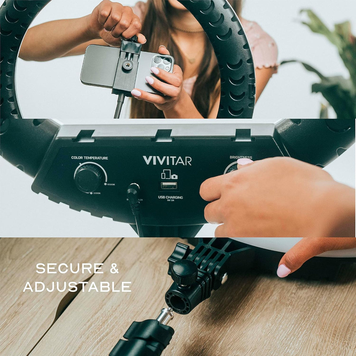 18 Inch LED Ring Light with Stand and Wireless Remote Y186896