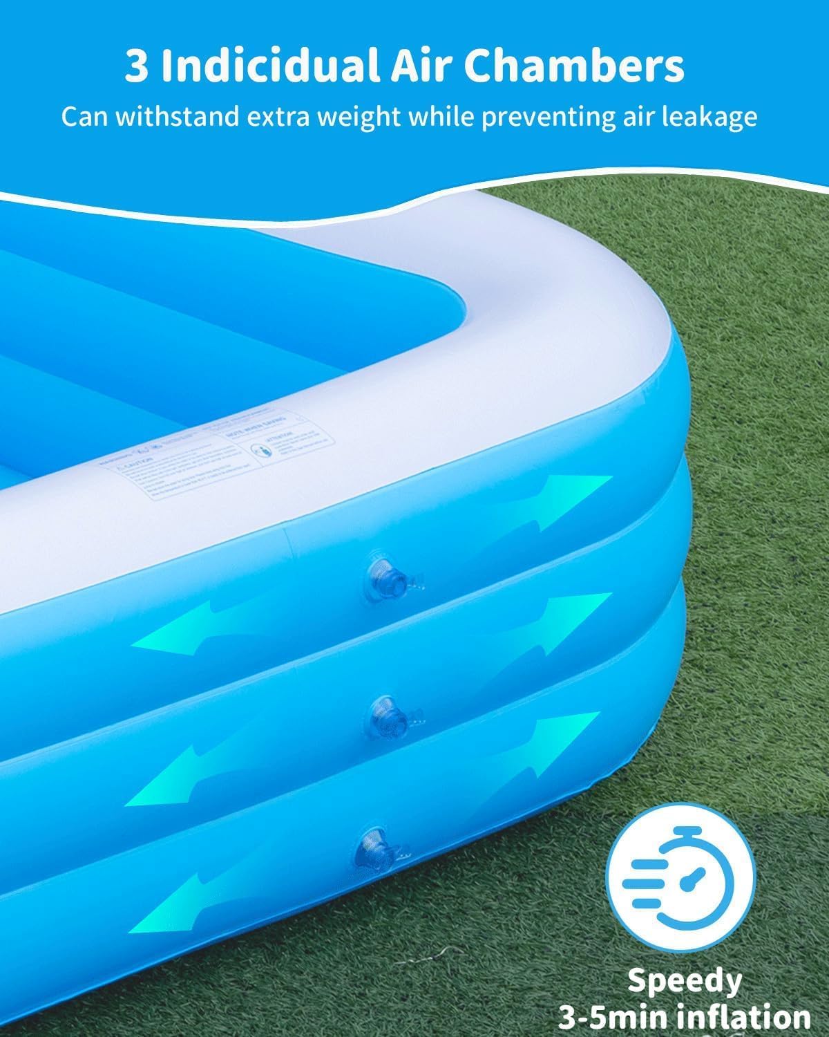 145"x74"x22" Inflatable Pool S341642