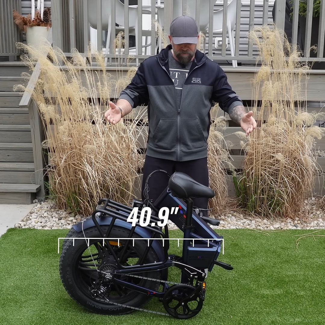 750W 20" Fat Tire 8-Speed Folding Electric Bike Y981