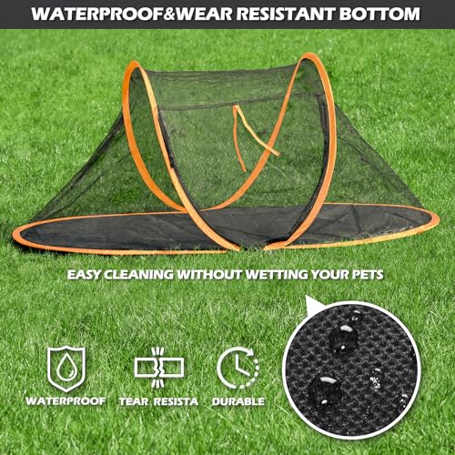 Portable Outdoor Cat Enclosure with Tunnel and Storage Bag K202