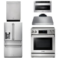30 Electric Range, Range Hood, Microwave, Refrigerator with Water and Ice Dispenser, Dishwasher B694