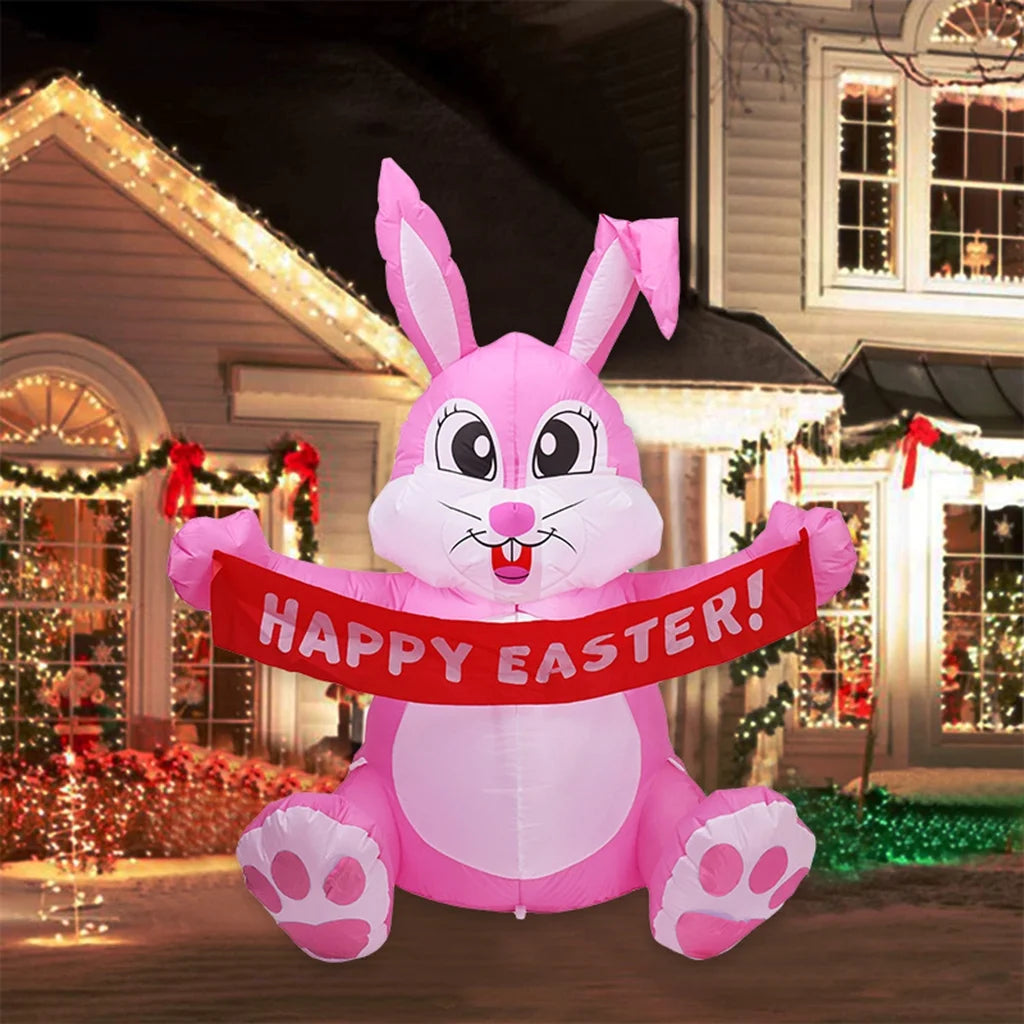 Inflatable LED Night Light Easter Bunny Decorations P180