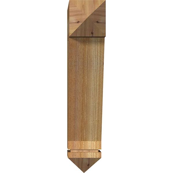 6x22W x 22x22D x 30x22H Traditional Arts u0026 Crafts Rough Sawn Bracket X6363
