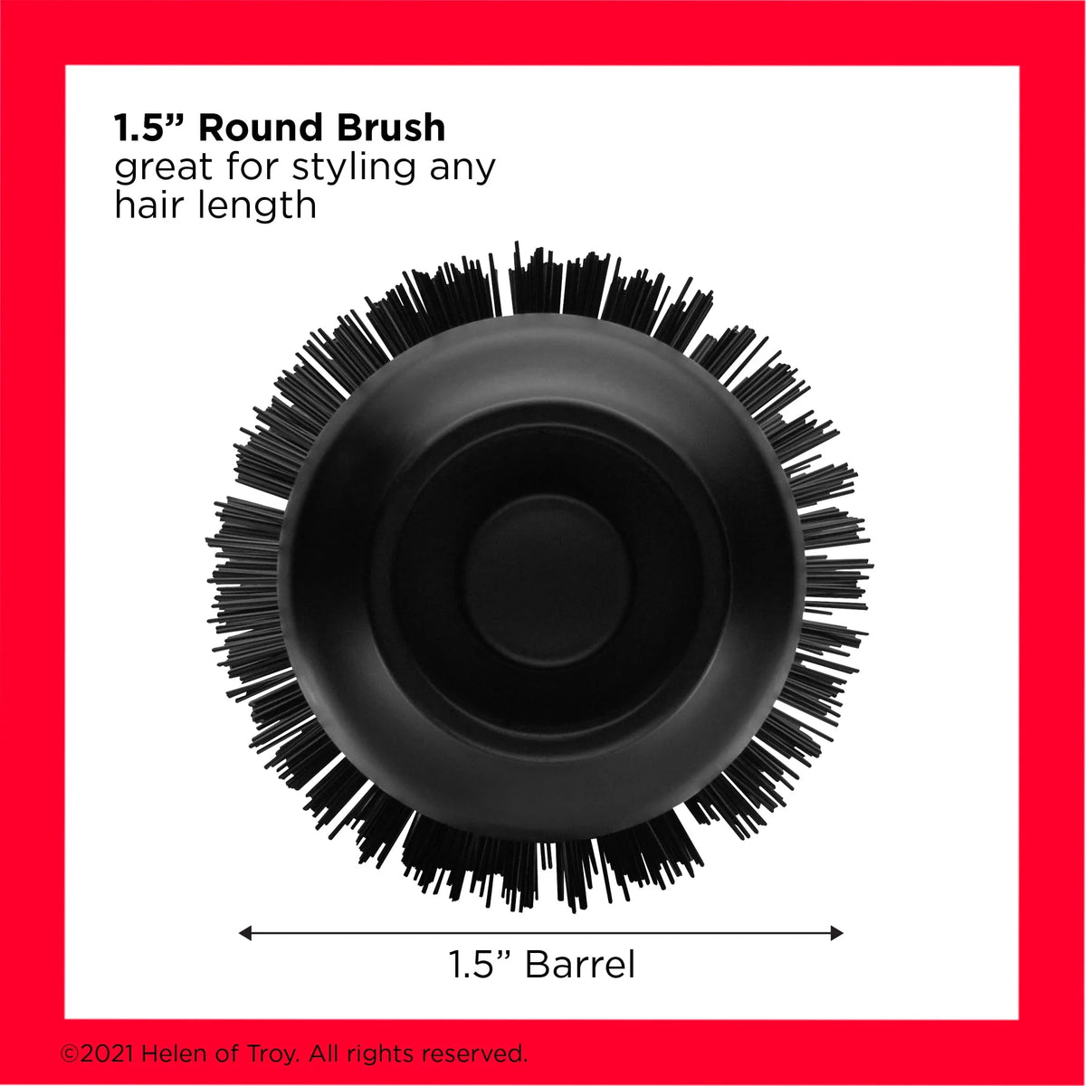 Black Ceramic Round Hair Dryer and Volumizer Brush S4070