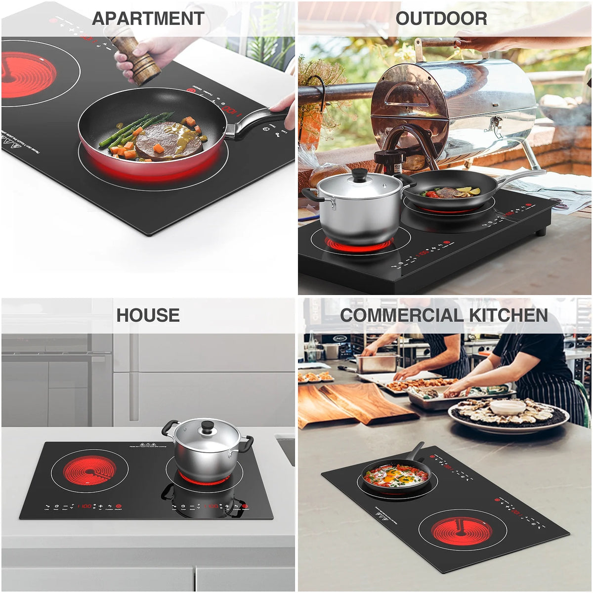 24 Inch 2400W Electric Ceramic Cooktop K2332