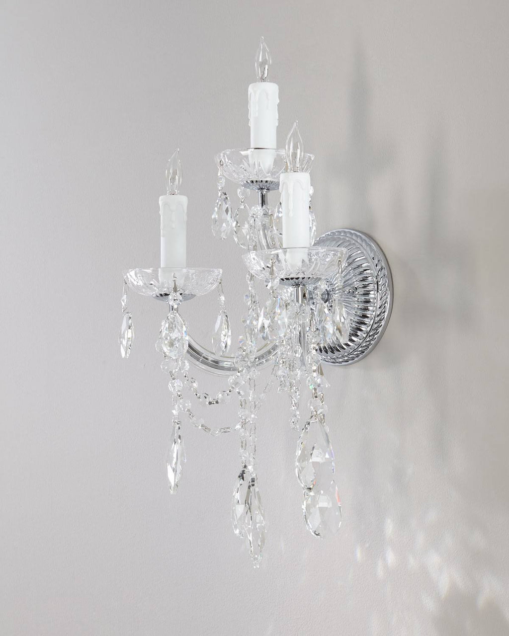 3 Light Sconce, Polished Chrome M9390