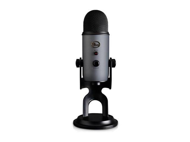 Blue Yeti Slate USB Mic with USB Hub and Pop Filter N9816