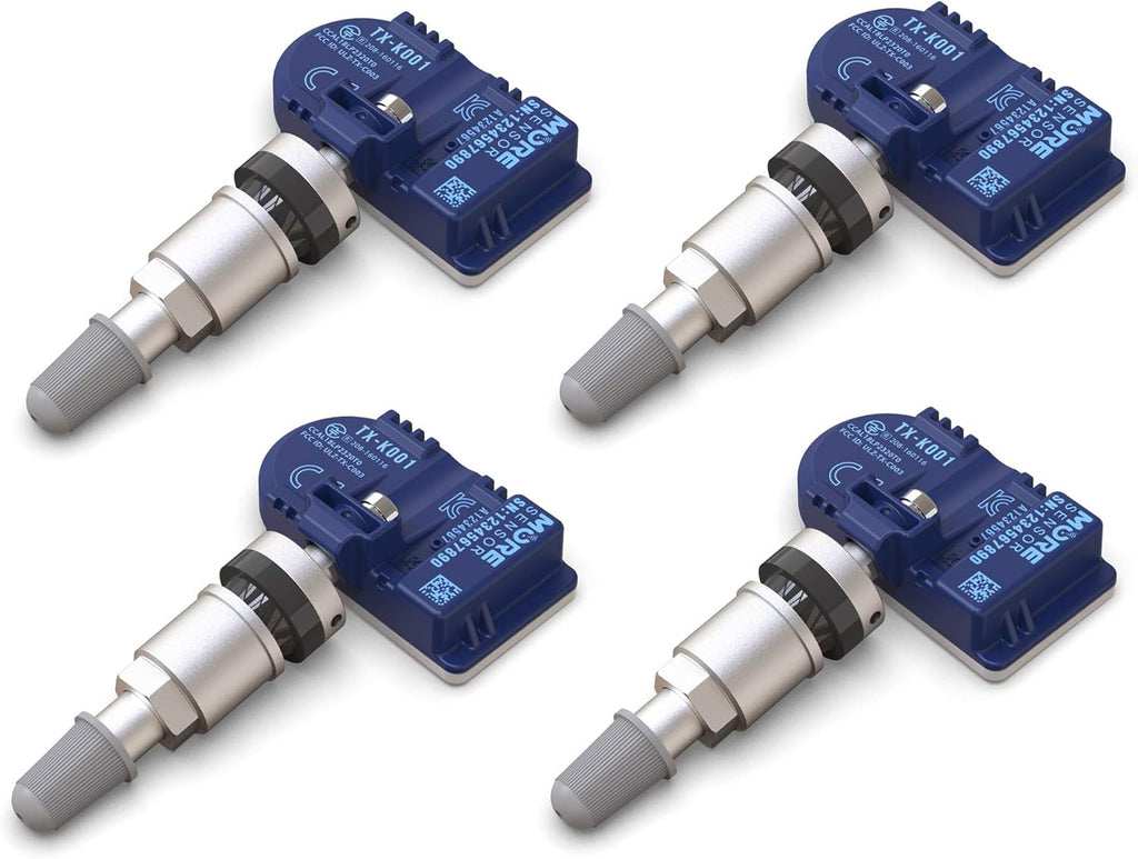433MHz TPMS Tire Pressure Sensor 4-Pack Aluminum Valve Stem I76811