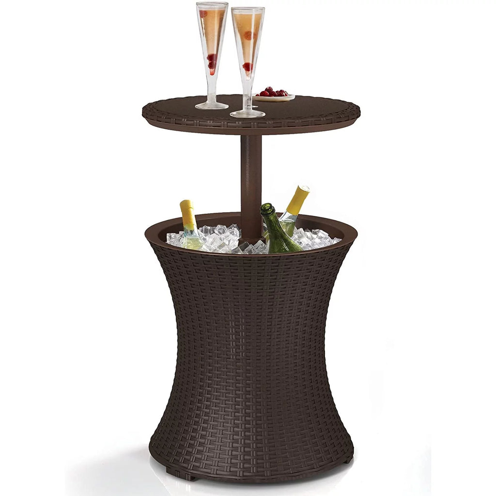 7.5 Gallon Resin Outdoor Beverage Cooler Table H5732