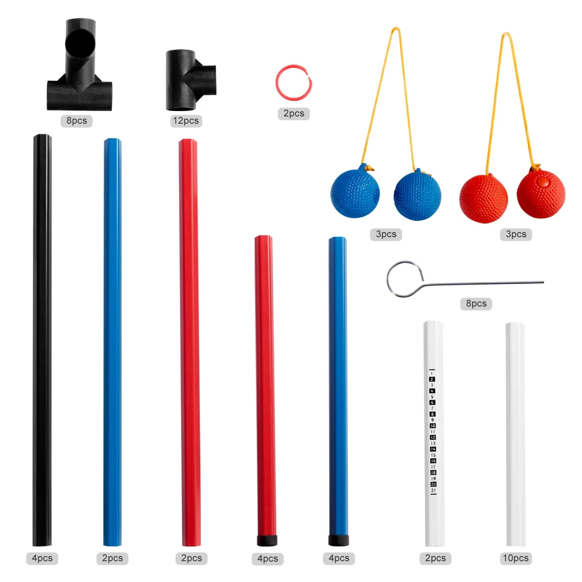 Portable Ladder Toss Set 12 Balls Outdoor Game Set J919110