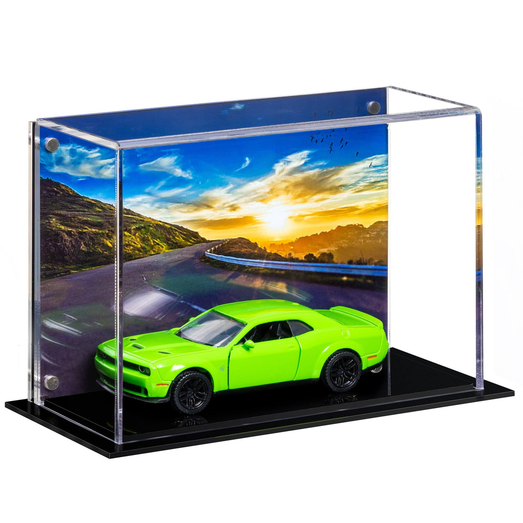 White Back Wall Mount Display Case C21431