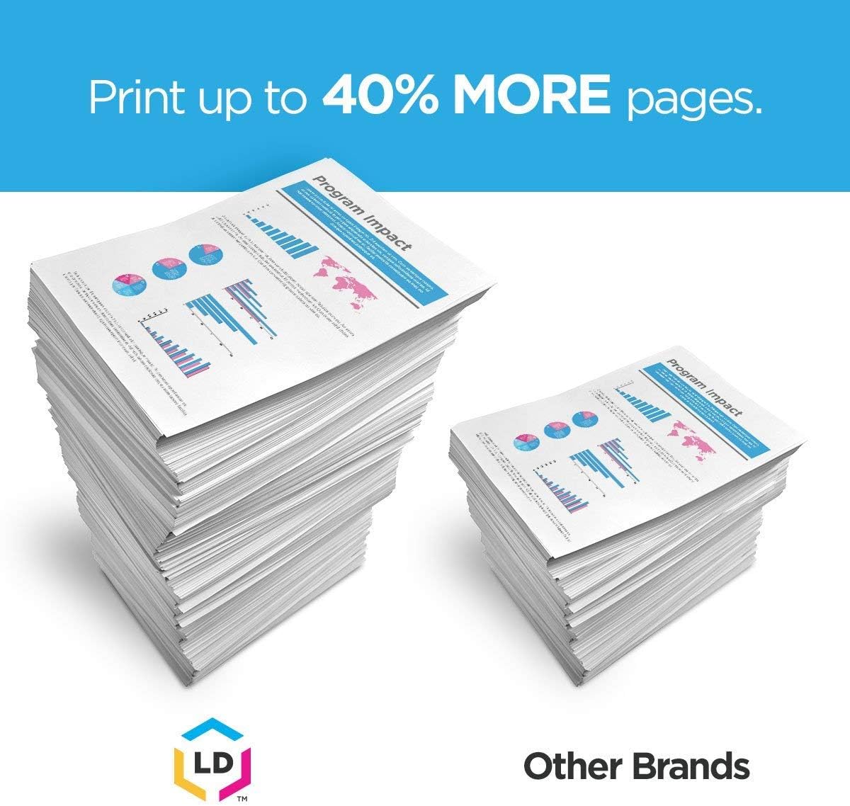 Compatible Ink Cartridge Replacements for Lexmark 150XL High Yield 8-Pack V81015