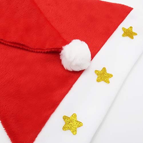 Christmas Santa Hats with Jingle Bell Necklaces D9095