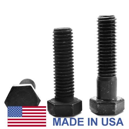 1/2 inch-13 x 4 1/2 inch Coarse Thread Grade 8 Hex Cap Screw USA Alloy Steel Black Oxide Pk 125 C87021