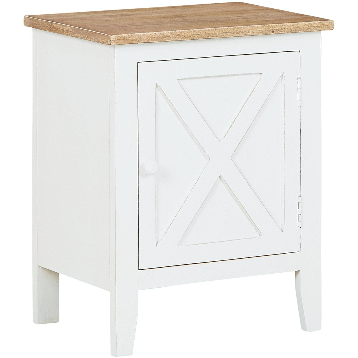White and Brown Accent Cabinet M932