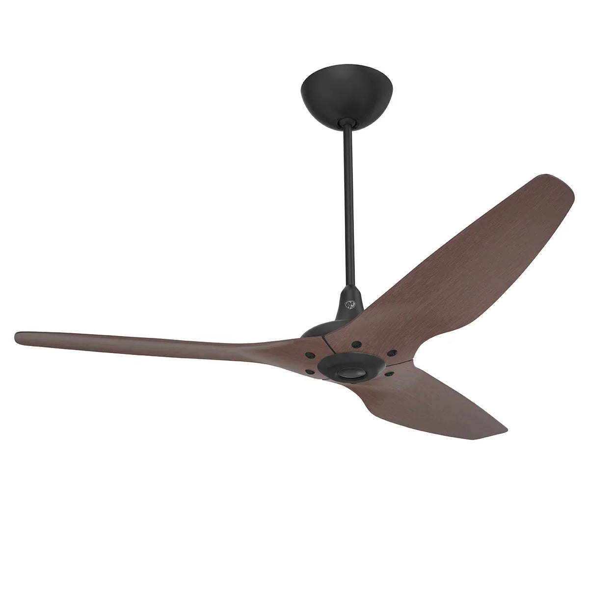 60 Ceiling Fan with Cocoa Bamboo Blades and Black Finish T663658