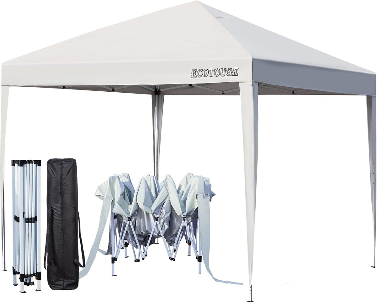 White 10x10 Canopy Tent with Roller Bag F153