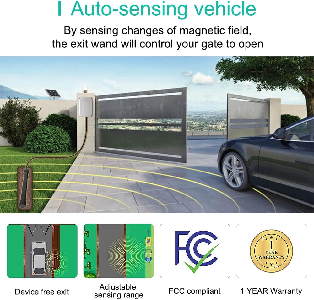 Wired Driveway Vehicle Sensor Kit Black J892
