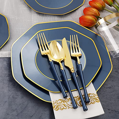 350 Pcs Plastic Dinnerware Set for 50 Guests H5687
