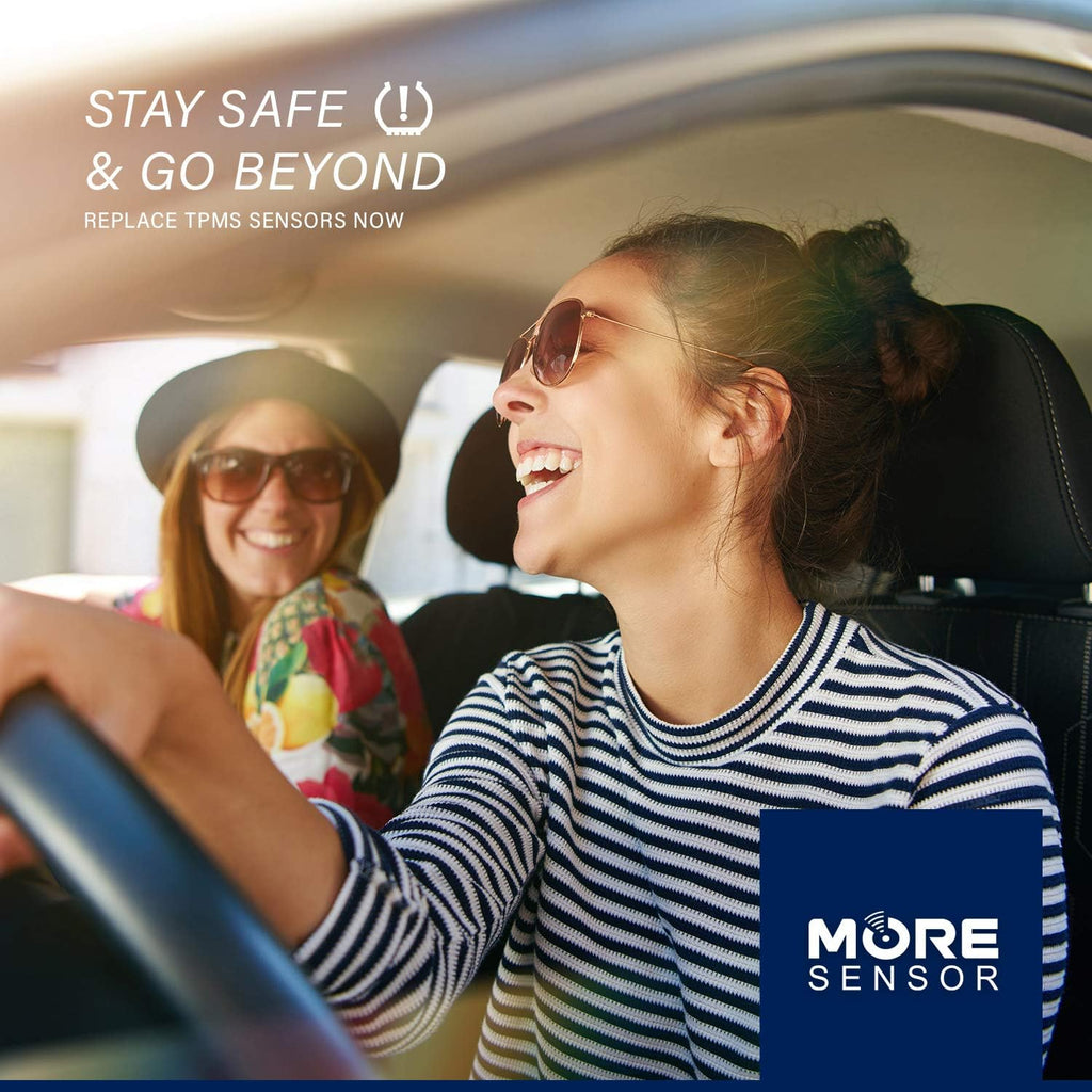 433MHz TPMS Tire Pressure Sensor 4-Pack Aluminum Valve Stem I76811