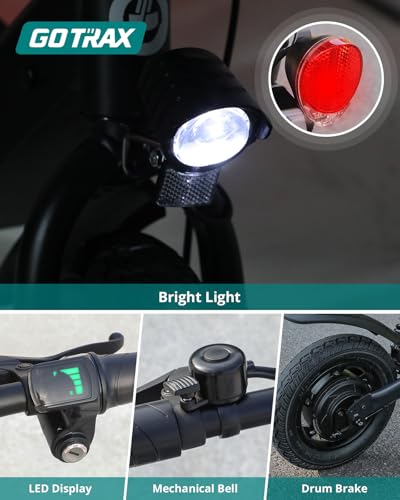 White Electric Scooter with Seat, 12" Pneumatic Tire, 400W Motor H7001