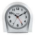 Silver Silent Sweep Night Vision Alarm Tabletop Clock Z643