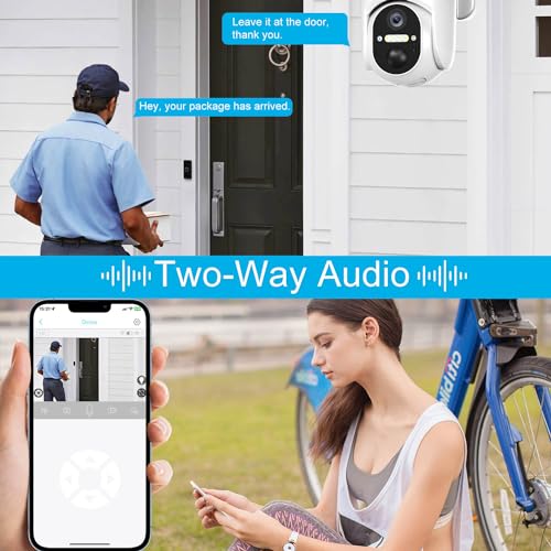 2K HD Wireless Solar Security Camera with Color Night Vision D592