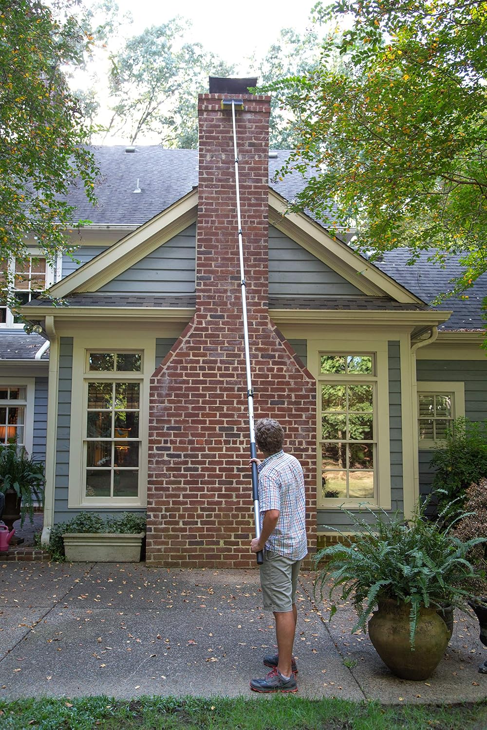 24 Foot High Reach Brush Kit with 6-24 Foot Extension Pole W469541