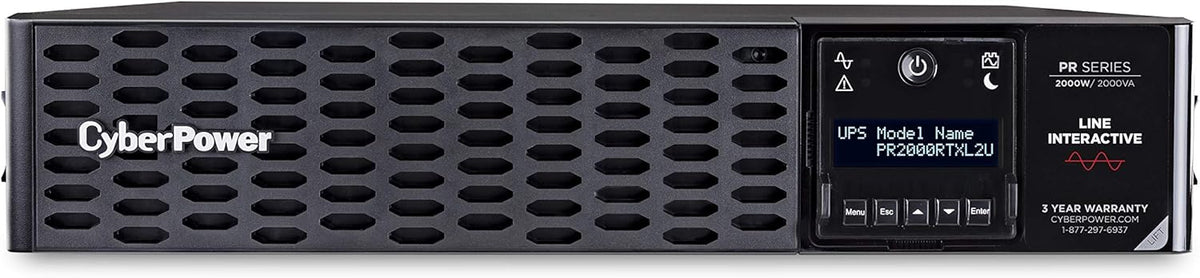UPS System, 1000VA/1000W, 8 Outlets, 2U Rack/Tower X7097