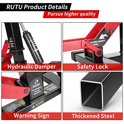 Motorcycle Lift Stand 1000 Lbs Capacity 12-13.8 Inch Steel Hydraulic P788418