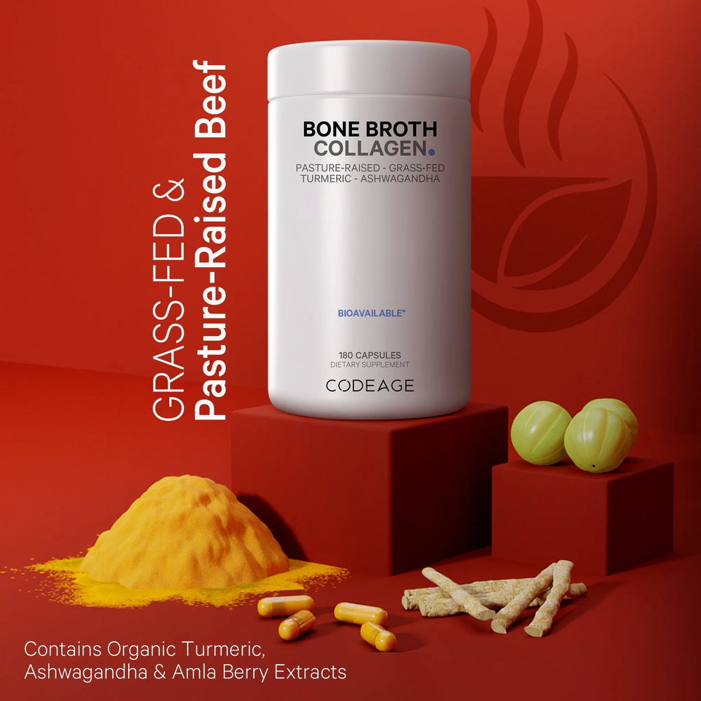Organic Bovine & Chicken Bone Broth Collagen Capsules R23124