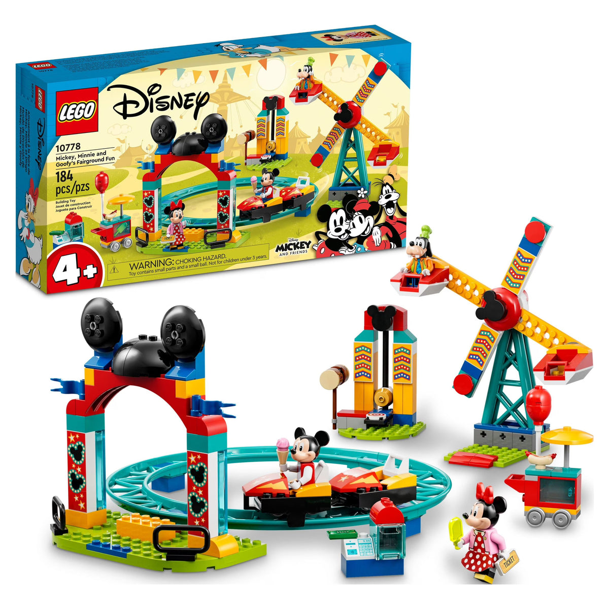 LEGO Disney Mickey and Friends Fairground Fun Toy Set 10778 F4039