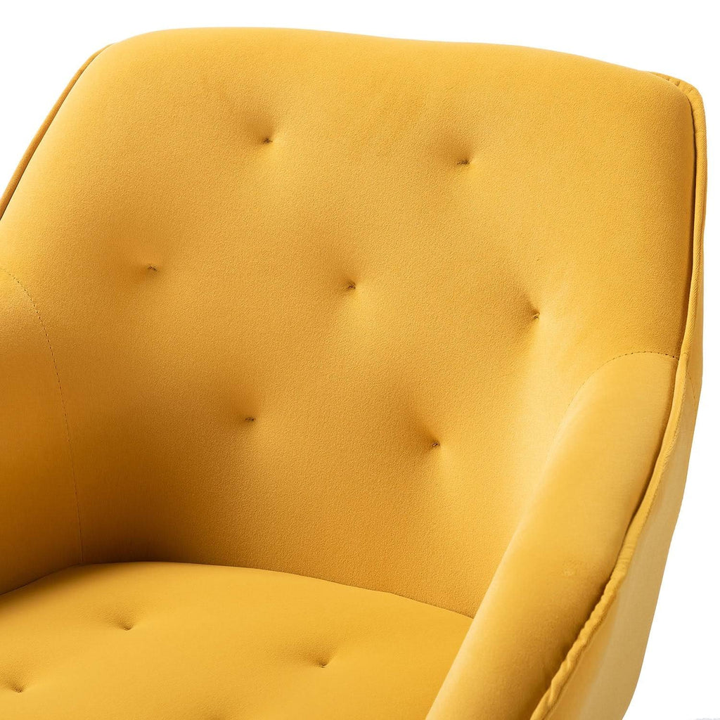 Black Swivel Task Chair with Tufted Back D230