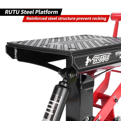 Motorcycle Lift Stand 1000 Lbs Capacity 12-13.8 Inch Steel Hydraulic P788418