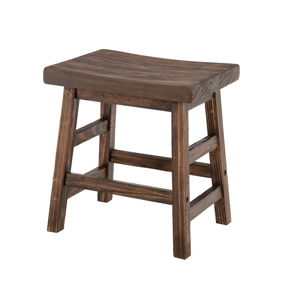 Brown Reclaimed Wood Barstool Set of 3 J328613