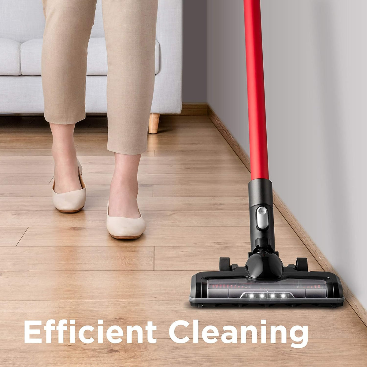 Red Cordless Stick Vacuum Cleaner A892