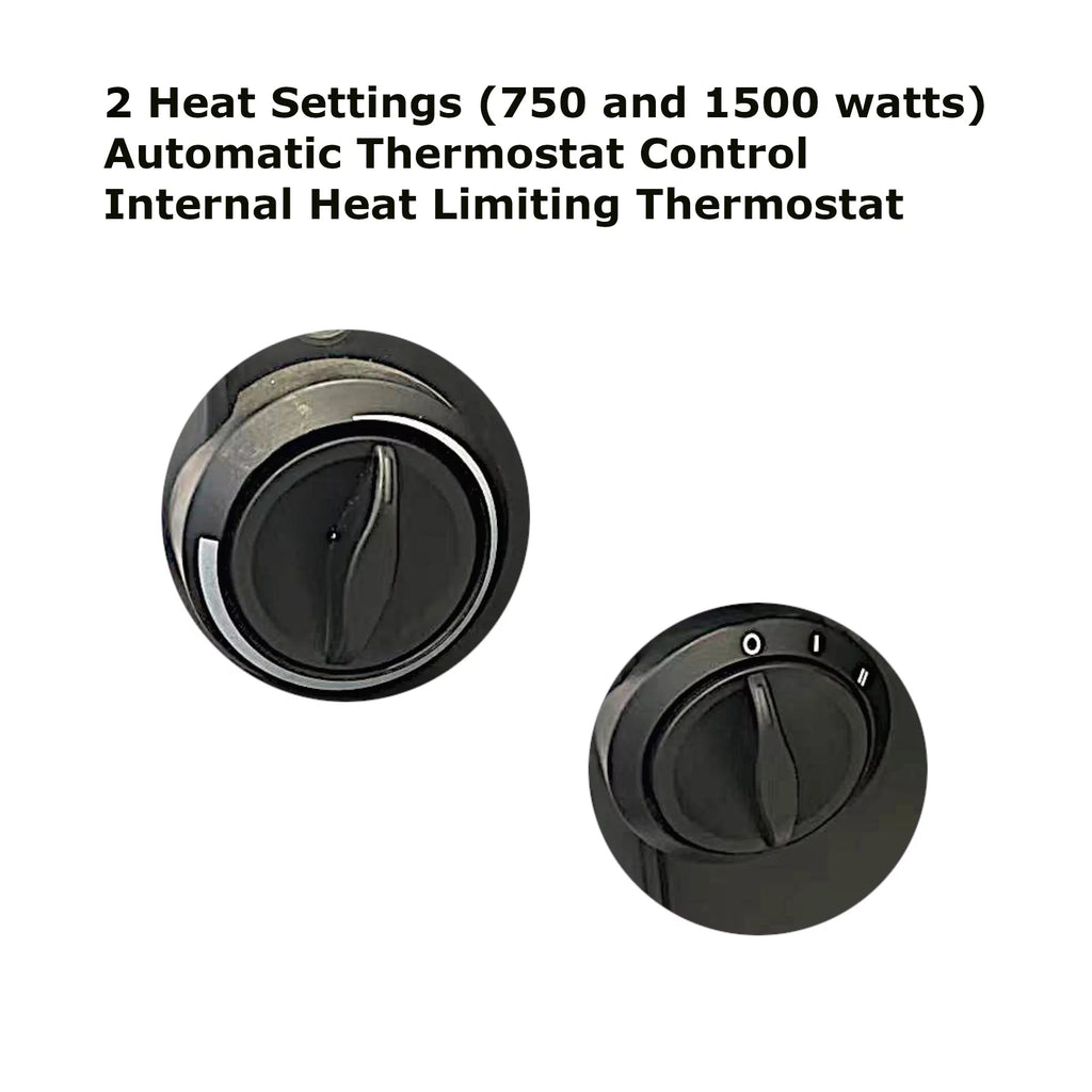 25" Electric Baseboard Convection Heater, Black Q355