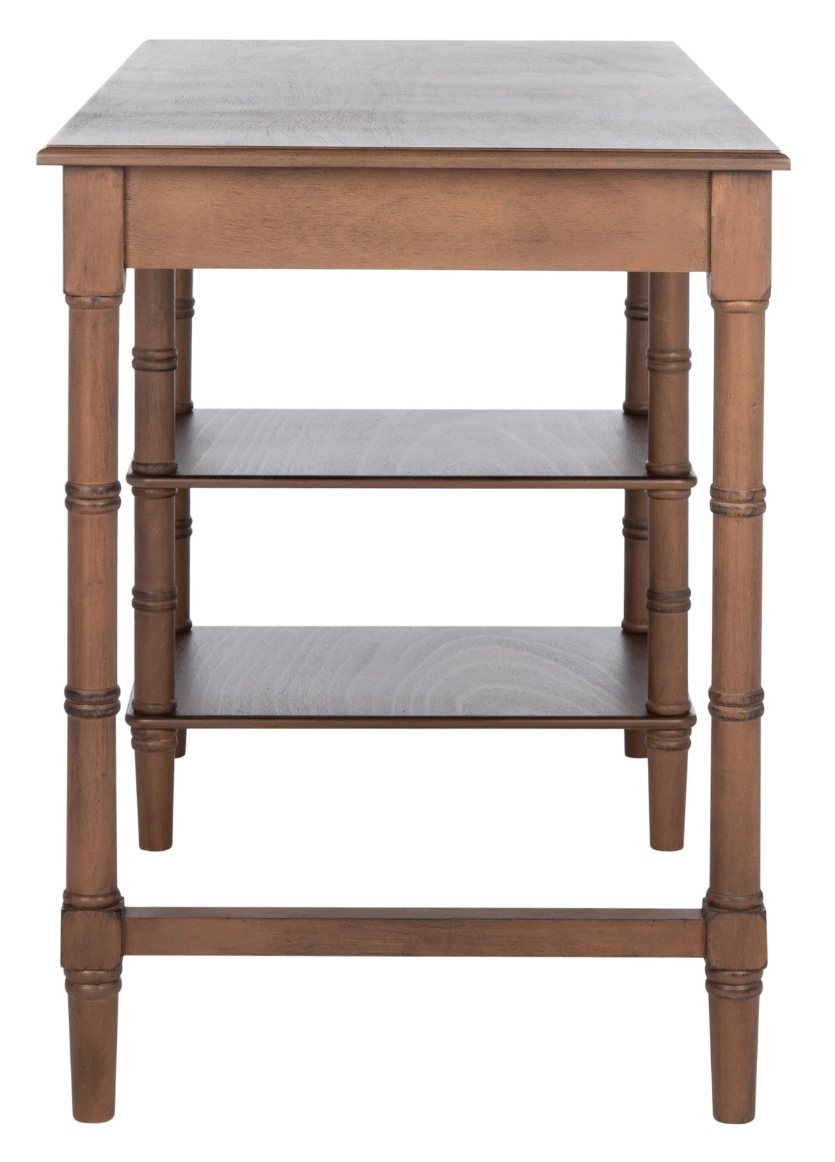 Brown Wood 1-Drawer Writing Desk E818568