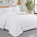 Oversized King White Seersucker Comforter 3 Piece Set J89987