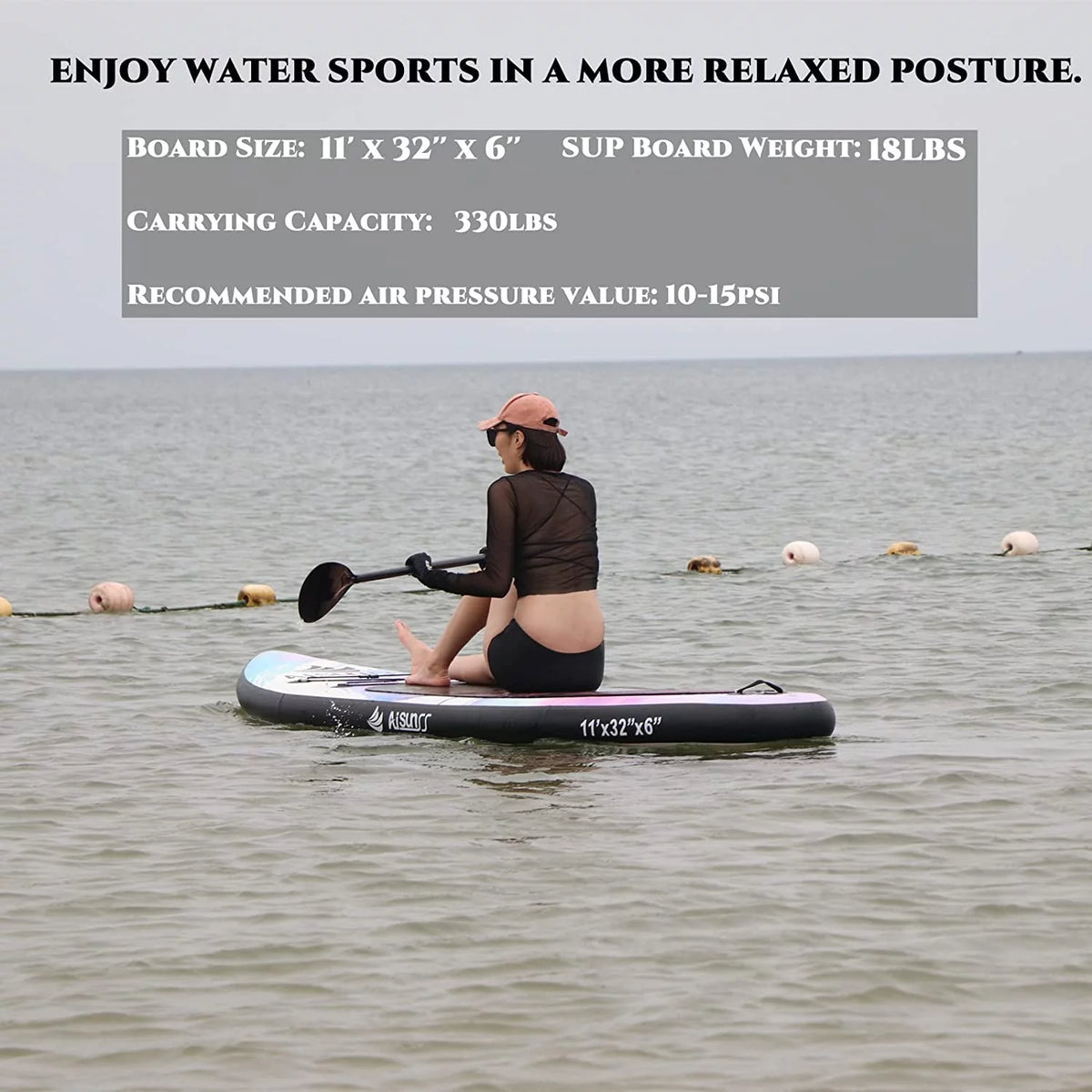 Inflatable Stand up Paddle Board 11ft Purple G986