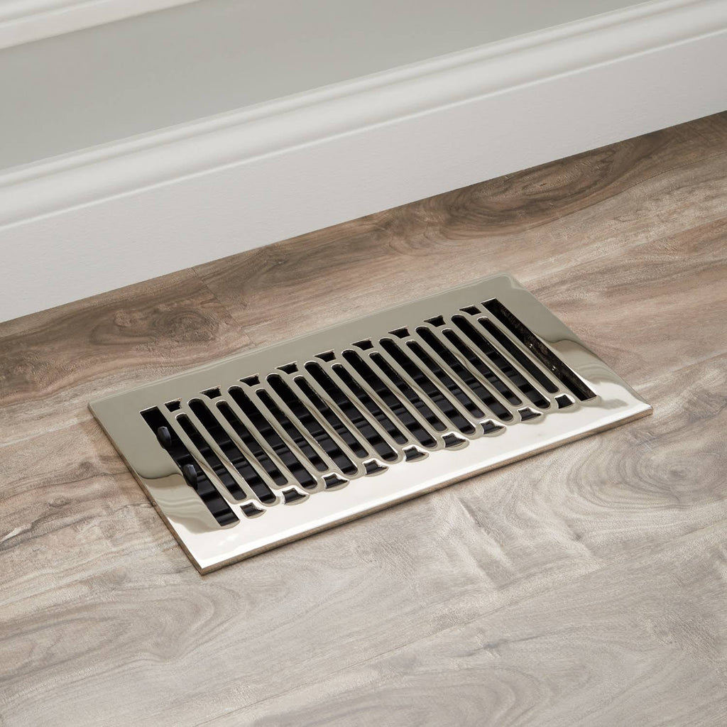 Brushed Brass Floor Register I8368