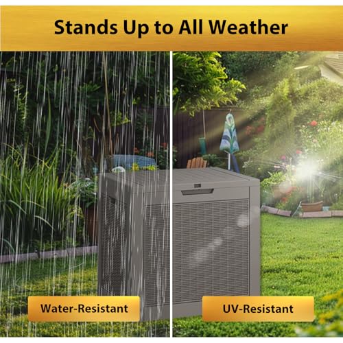 31 Gallon Outdoor Storage Box Waterproof Deck Box O72905