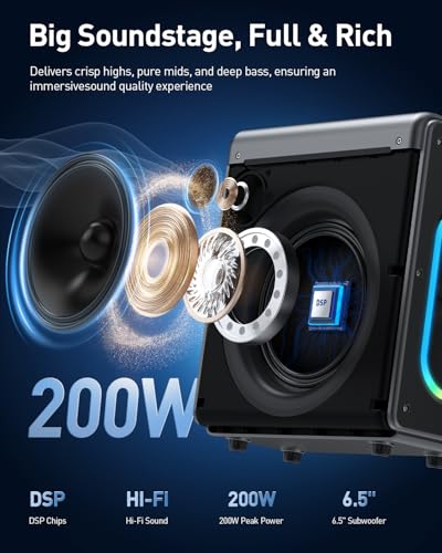 Portable Bluetooth Karaoke Machine with 2 Wireless Microphones F9672