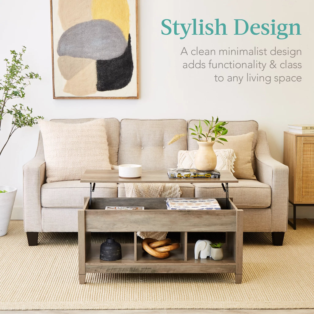 Lift Top Coffee Table with Hidden Storage F955475