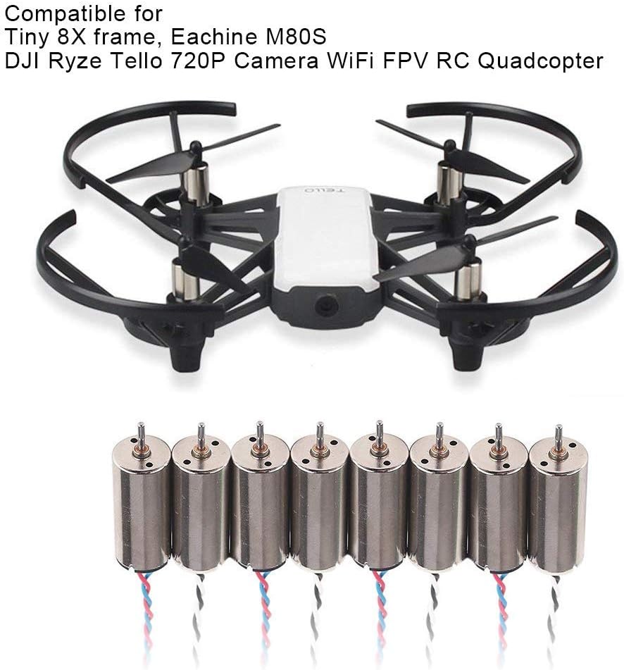 8pcs 8.5x20mm 15000KV Brushed Coreless Motor with JST-1.25 Connector J483889