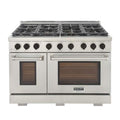 48 6.7 cu. ft. Propane Gas Range in Stainless Steel with Black Accents Y329300