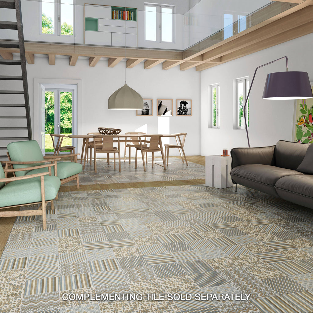 7.75 x 7.75-Inch Ceramic Floor and Wall Tile, Case of 25 I894935