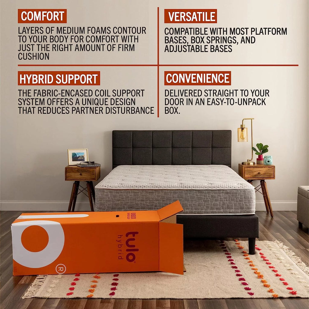 12 Inch Memory Foam Hybrid Mattress Queen O7222