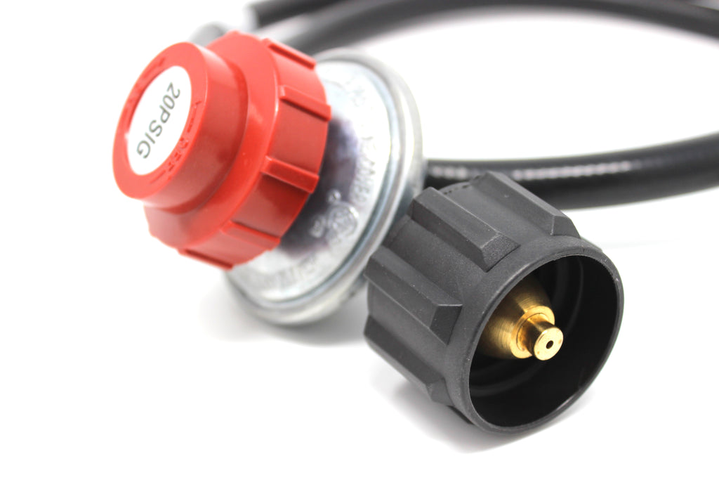 High Pressure Propane Regulator Hose 0-20 PSI Adjustable (4 FT) Y67750